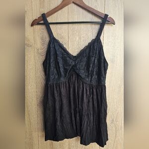 Torrid Sleep Black Lace Camisole Cami Size 3